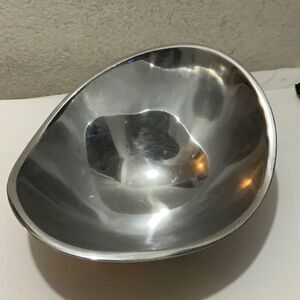 Nambe 569 butterfly bowl vintage 1989